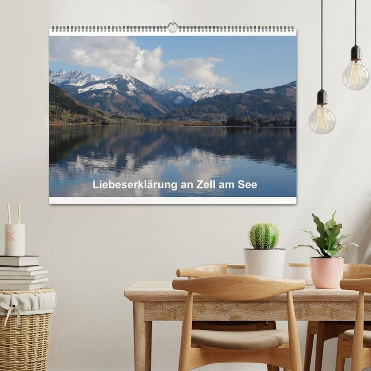 Produktbild: Liebeserkl&auml;rung an Zell am See (Wandkalender 2026 DIN A2 quer), CALVENDO Monatskalender