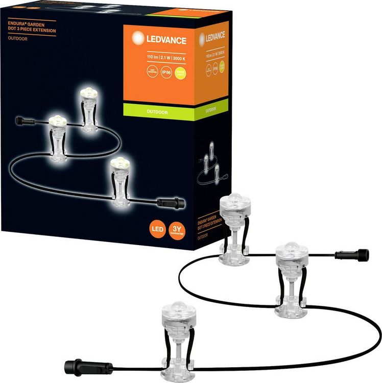 Produktbild: LEDVANCE 4058075478510 Endura Garden Dot LED-Lichterkette LED 2.1W Transparent