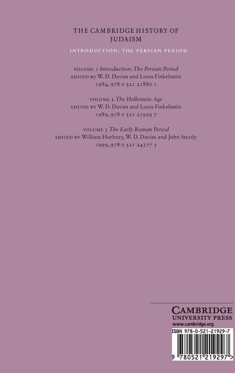 Produktbild: The Cambridge History of Judaism