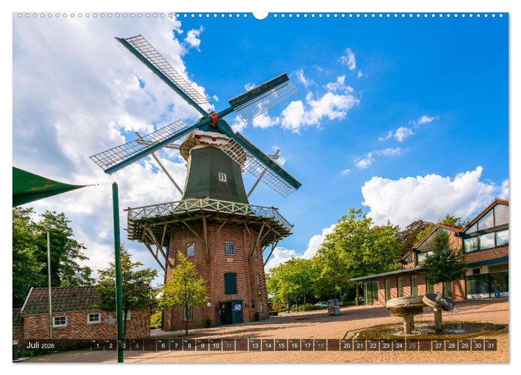 Produktbild: Papenburg - Venedig des Nordens (hochwertiger Premium Wandkalender 2026 DIN A2 quer), Kunstdruck in Hochglanz
