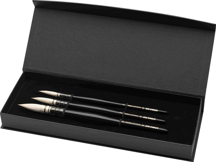 Produktbild: da Vinci Pinselset KAGALOVSKA BY DA VINCI, Serie 11492 Gr. 0+2+4, 3er Set