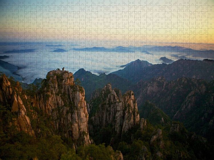 Produktbild: CALVENDO Puzzle Huang Shan | 1000 Teile Lege-Gr&ouml;&szlig;e 64x48cm Foto-Puzzle f&uuml;r gl&uuml;ckliche Stunden