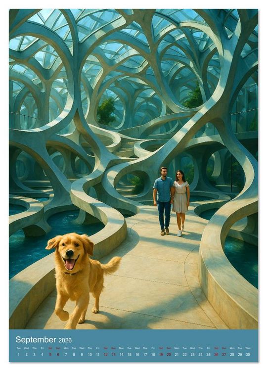 Produktbild: Paths like Escher (Wall Calendar 2026 DIN A2 portrait), CALVENDO 12 Month Wall Calendar