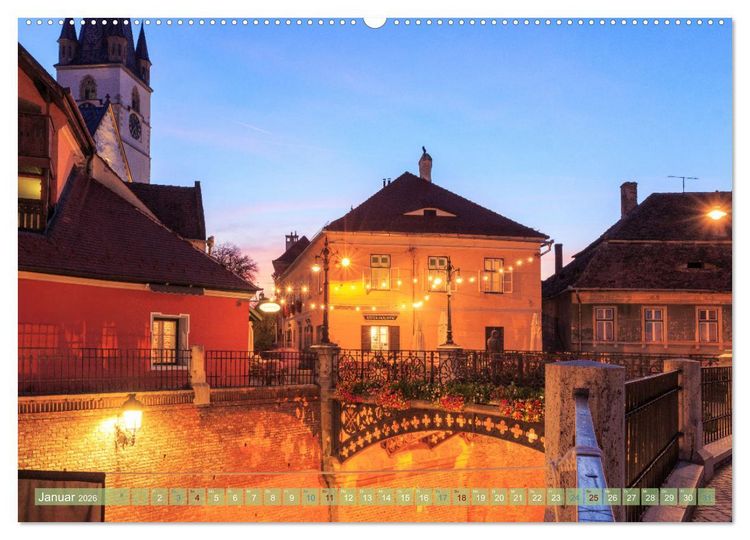 Produktbild: Zauberhaftes Sibiu - Die Perle Siebenb&uuml;rgens in Rum&auml;nien (Wandkalender 2026 DIN A2 quer), CALVENDO Monatskalender