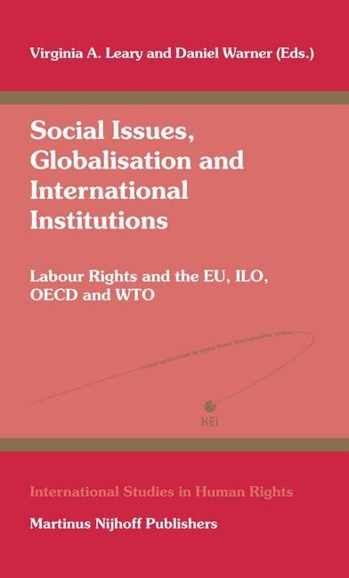Produktbild: Social Issues, Globalisation and International Institutions