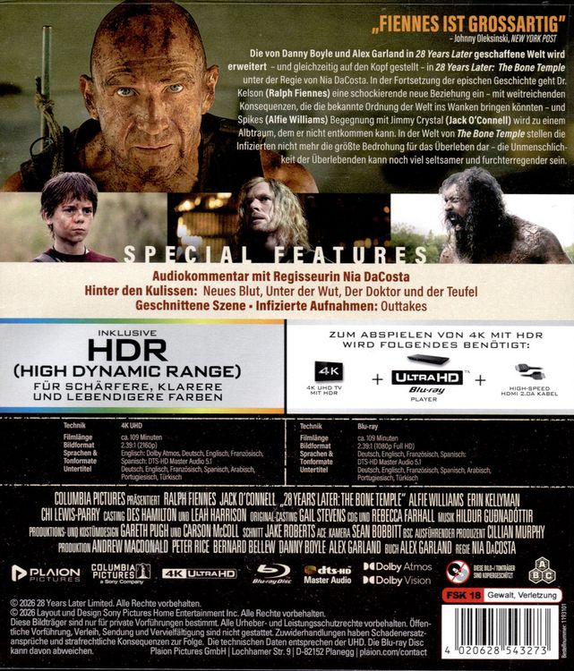 Produktbild: 28 Years Later: The Bone Temple (4K Ultra HD + Blu-ray)