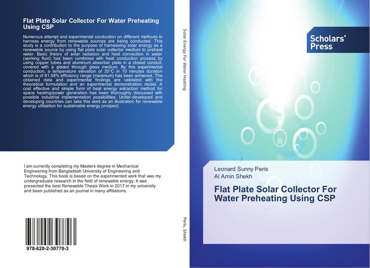 Produktbild: Flat Plate Solar Collector For Water Preheating Using CSP