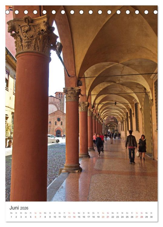 Produktbild: Bologna, altehrw&uuml;rdig und lebendig zugleich (Tischkalender 2026 DIN A5 hoch), CALVENDO Monatskalender