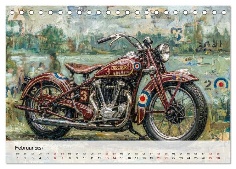 Produktbild: Kult-Motorr&auml;der der USA (Tischkalender 2027 DIN A5 quer), CALVENDO Monatskalender