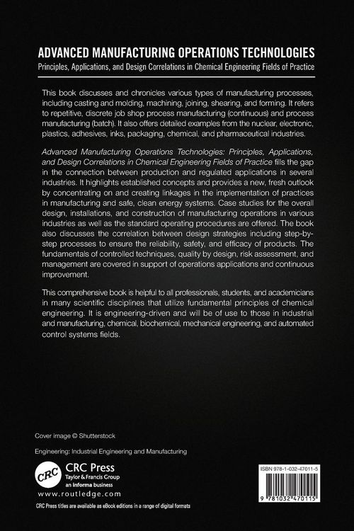 Produktbild: Advanced Manufacturing Operations Technologies