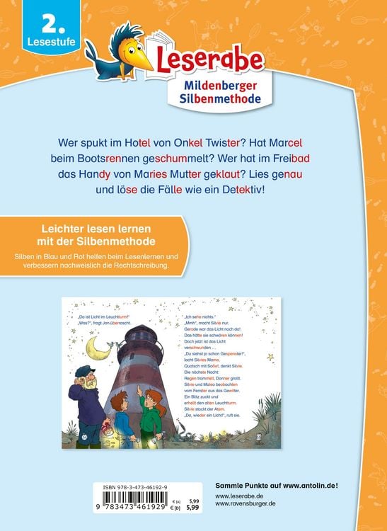 Produktbild: Ravensburger - Leserabe - Sonderausgaben: Krimigeschichten - Silbe f&uuml;r Silbe lesen lernen