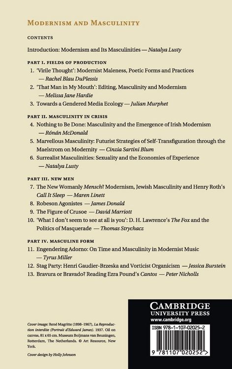 Produktbild: Modernism and Masculinity
