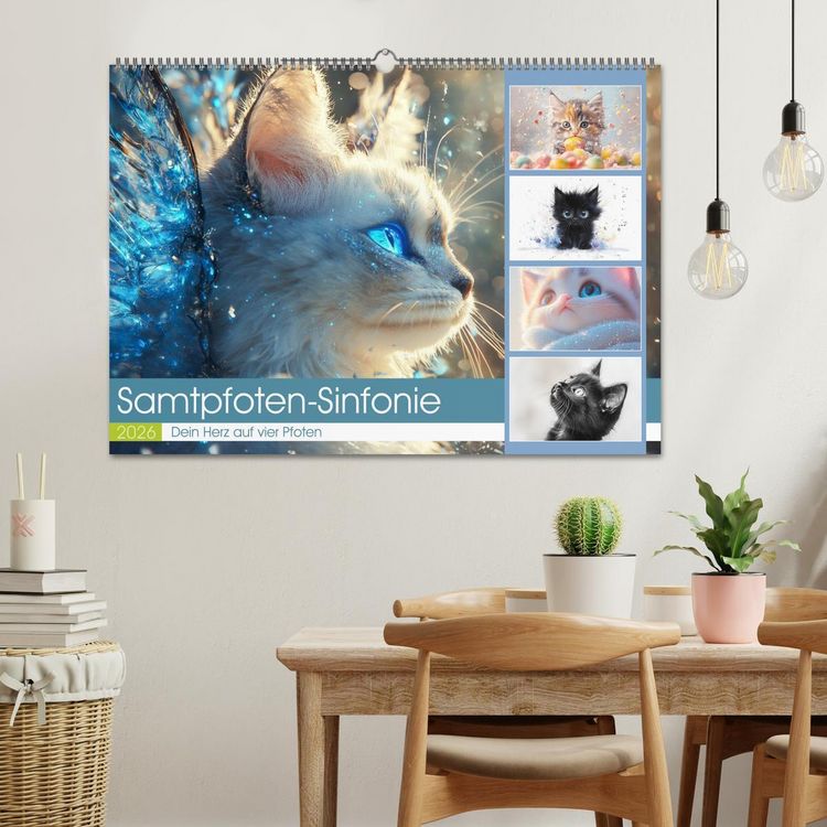 Produktbild: Samtpfoten-Sinfonie (Wandkalender 2026 DIN A2 quer), CALVENDO Monatskalender