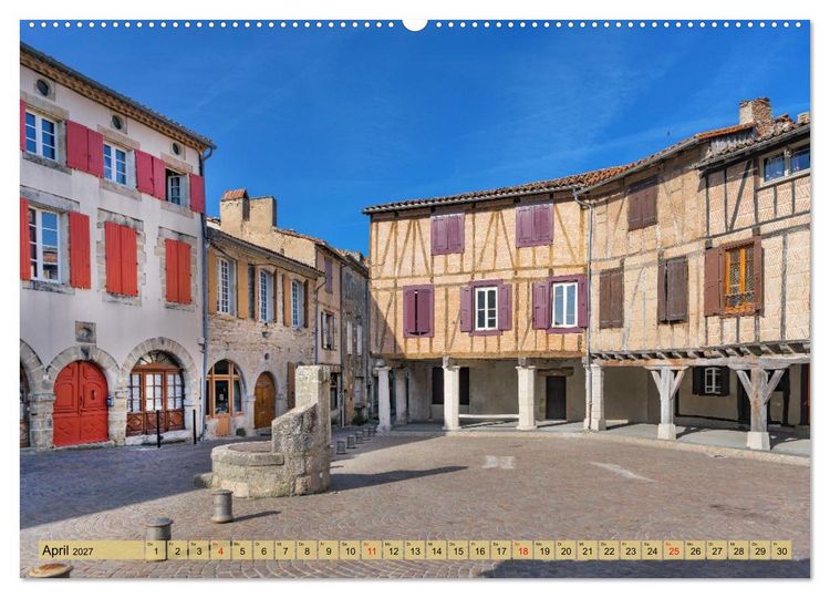 Produktbild: Bonjour Gascogne (Wandkalender 2027 DIN A2 quer), CALVENDO Monatskalender