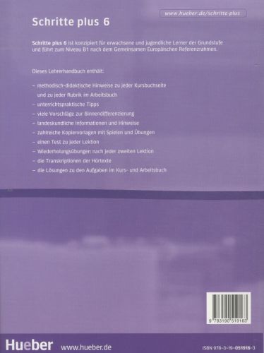 Produktbild: Schritte plus 6 Lehrerhandbuch