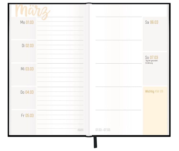 Produktbild: H&auml;fft-Timer slim - Jugendkalender 26/27