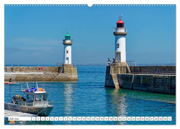 Produktbild: Belle Ile en Mer - Ein bretonisches Paradies (Wandkalender 2026 DIN A2 quer), CALVENDO Monatskalender