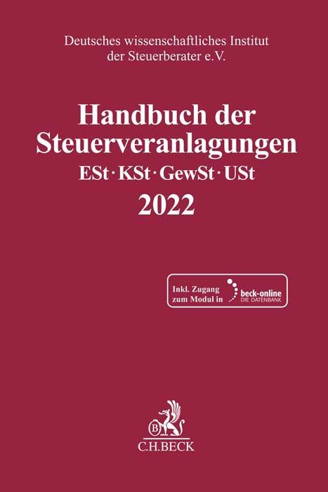 Produktbild: Handbuch der Steuerveranlagungen