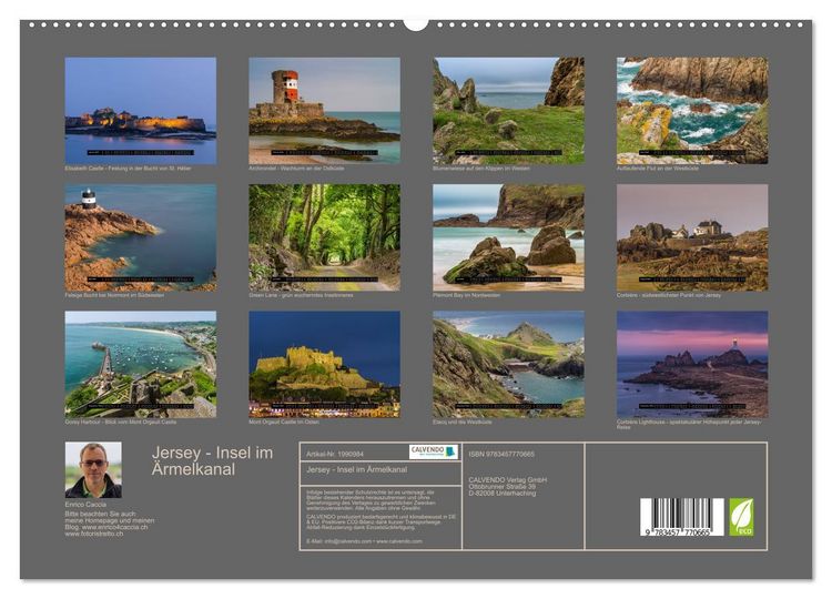Produktbild: Jersey - Insel im &Auml;rmelkanal (hochwertiger Premium Wandkalender 2026 DIN A2 quer), Kunstdruck in Hochglanz