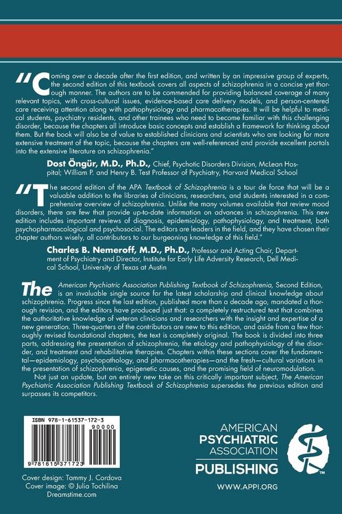 Produktbild: The American Psychiatric Association Publishing Textbook of Schizophrenia