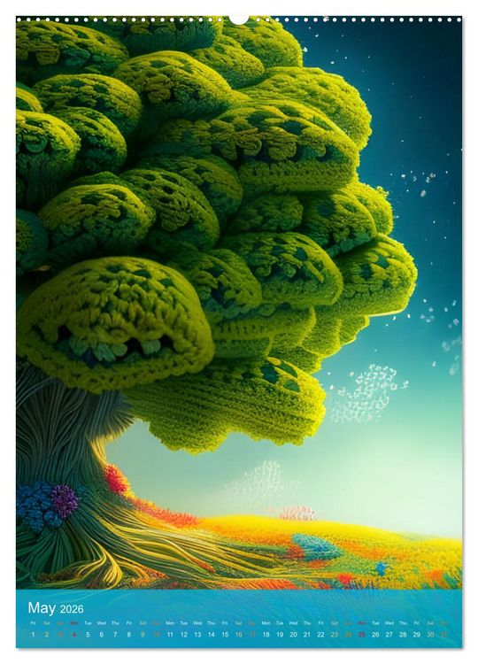 Produktbild: Nature's Stitches (Wall Calendar 2026 DIN A2 portrait), CALVENDO 12 Month Wall Calendar