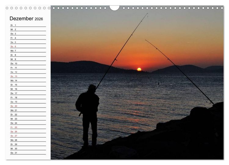 Produktbild: Faszination Angeln und Fischen (Wandkalender 2026 DIN A3 quer), CALVENDO Monatskalender