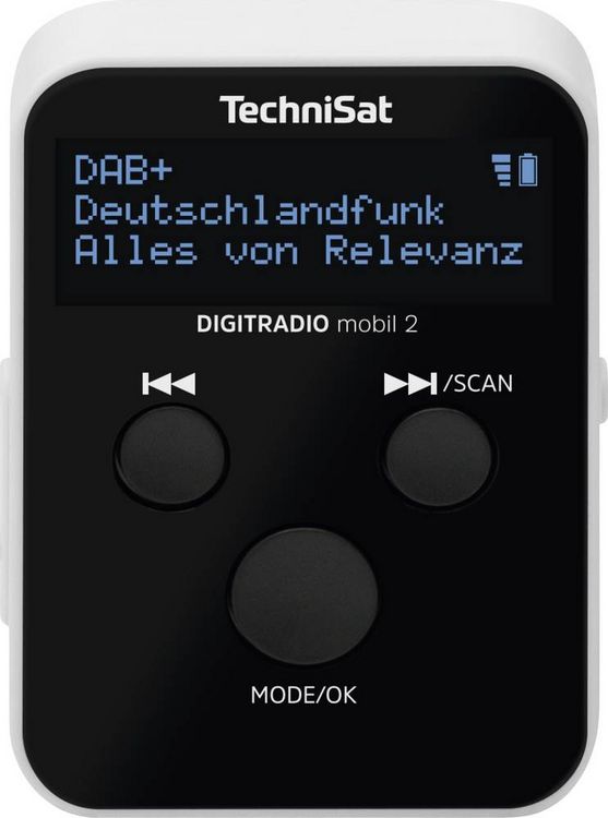 Produktbild: TechniSat DIGITRADIO mobil 2 Internet Taschenradio Schwarz, Wei&szlig;