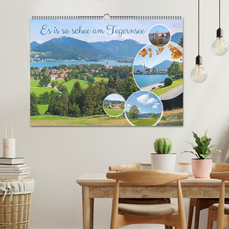 Produktbild: Es is so schee am Tegernsee (Wandkalender 2026 DIN A2 quer), CALVENDO Monatskalender