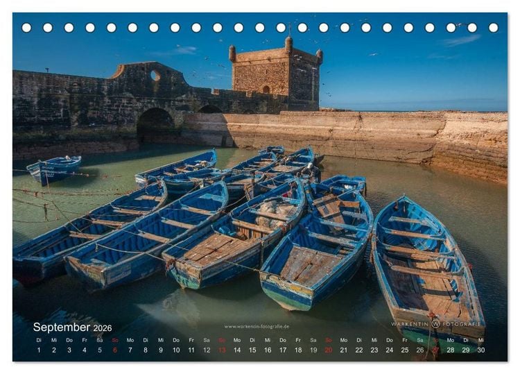 Produktbild: Marokko Maritim (Tischkalender 2026 DIN A5 quer), CALVENDO Monatskalender