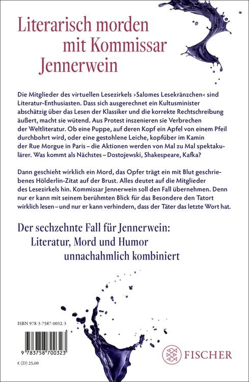 Produktbild: Kommissar Jennerwein und der tintendunkle Verdacht