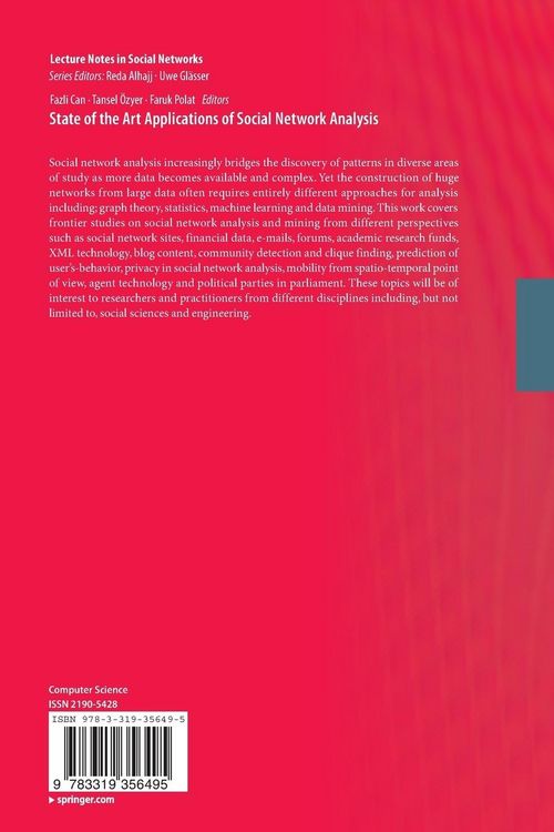 Produktbild: State of the Art Applications of Social Network Analysis