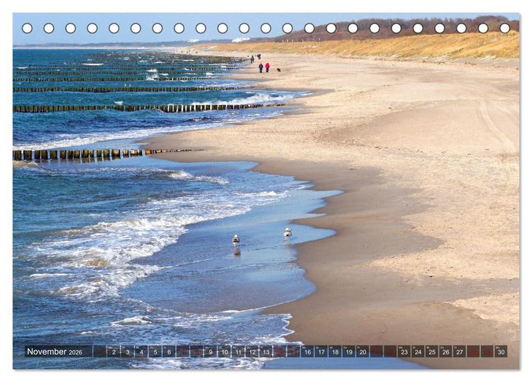 Produktbild: Graal-M&uuml;ritz, Malerische K&uuml;stenmomente (Tischkalender 2026 DIN A5 quer), CALVENDO Monatskalender