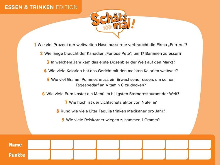 Produktbild: Sch&auml;tz mal! Essen & Trinken Edition