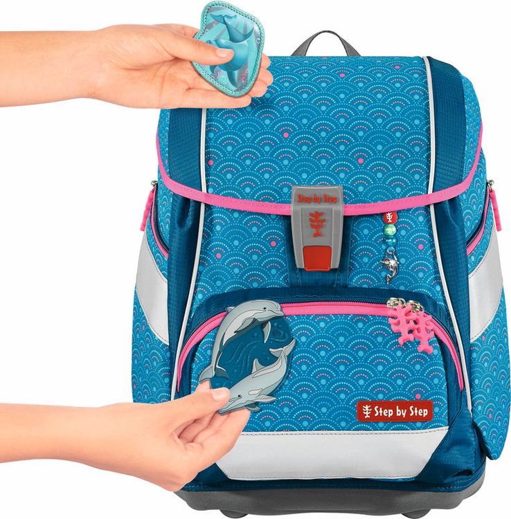 Produktbild: 2IN1 PLUS Schulranzen-Set Dolphin Pippa, 6-teilig