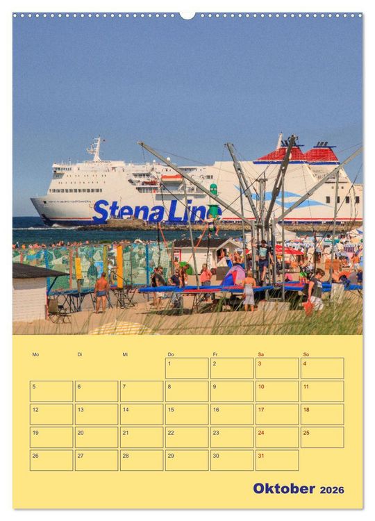 Produktbild: Sehnsuchtsort Warnem&uuml;nde (Wandkalender 2026 DIN A2 hoch), CALVENDO Monatskalender