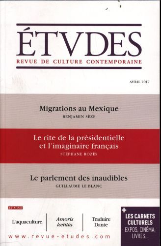 Produktbild: Etudes: No 4237 avril 2017