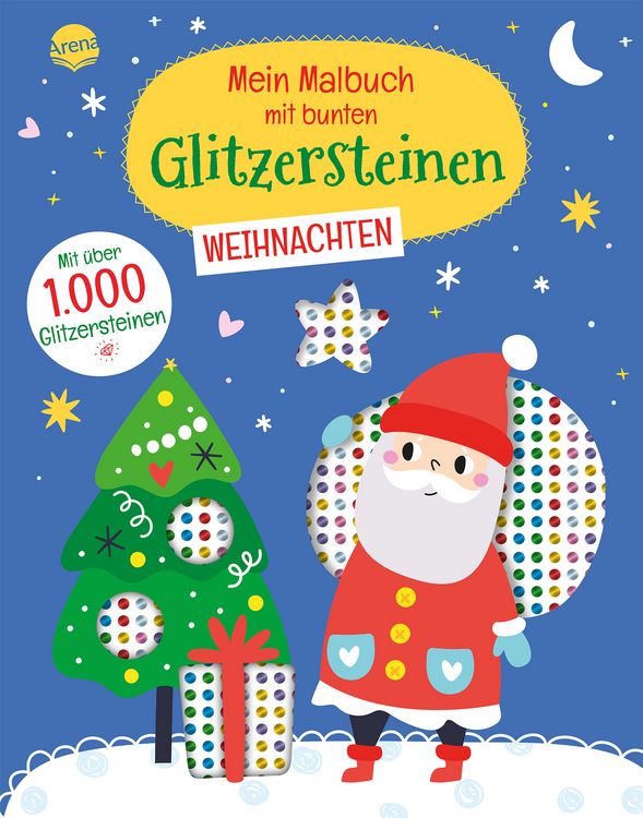 Produktbild: Mein Malbuch mit bunten Glitzersteinen. Weihnachten (Mit &uuml;ber 1.000 Glitzersteinen)