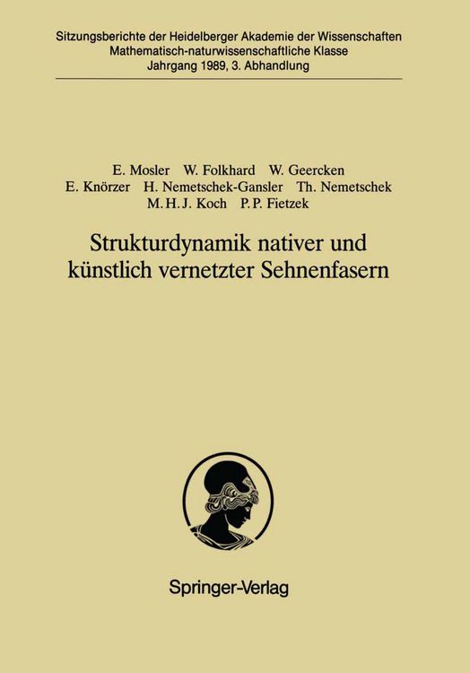 Produktbild: Strukturdynamik nativer und k&uuml;nstlich vernetzter Sehnenfasern