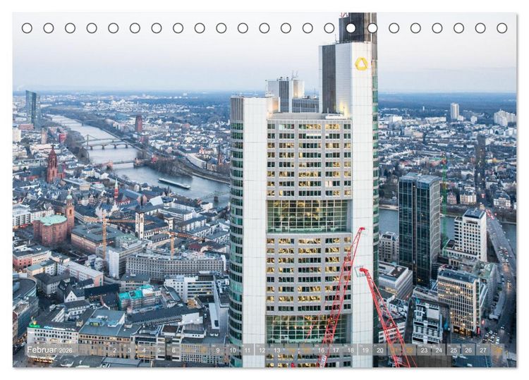 Produktbild: Frankfurt Mainhattan (Tischkalender 2026 DIN A5 quer), CALVENDO Monatskalender
