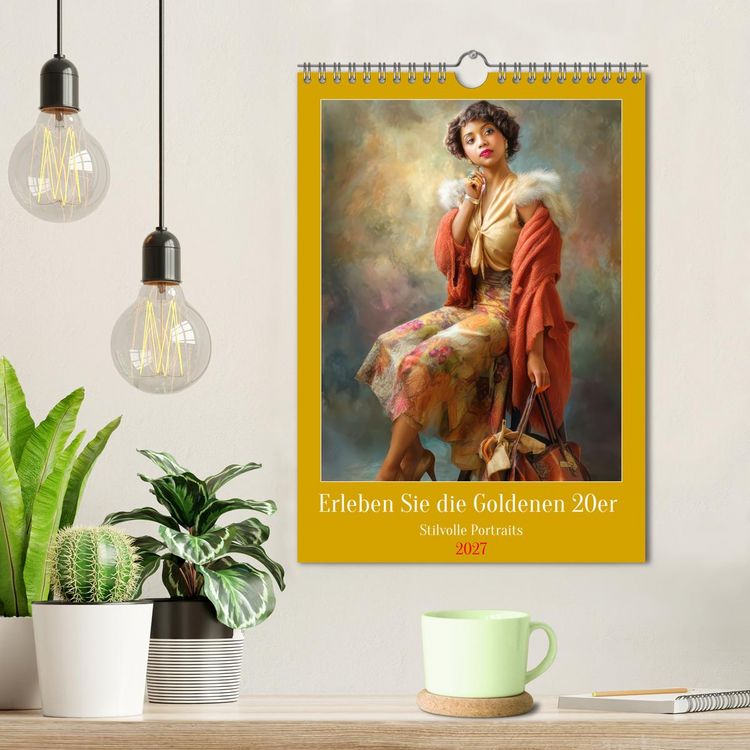 Produktbild: Erleben Sie die Goldenen 20er - Stilvolle Portraits (Wandkalender 2027 DIN A4 hoch), CALVENDO Monatskalender