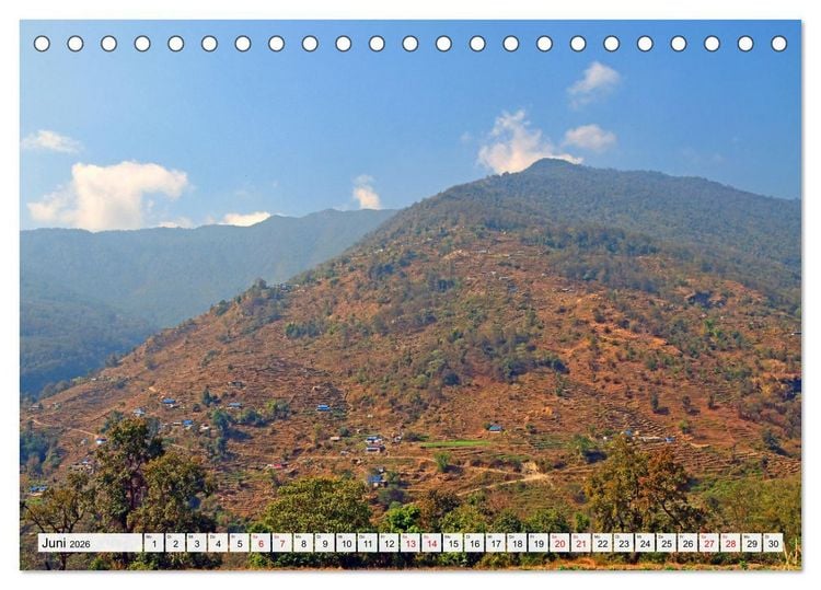 Produktbild: Der POON HILL TREK in NEPAL (Tischkalender 2026 DIN A5 quer), CALVENDO Monatskalender