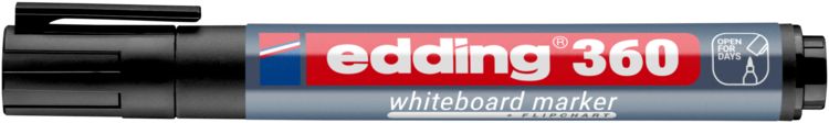 Produktbild: Edding 360 Whiteboardmarker A8 schwarz Rundspitze 1,5-3 mm