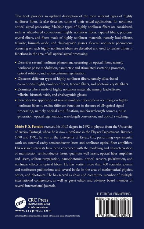 Produktbild: Optical Signal Processing in Highly Nonlinear Fibers