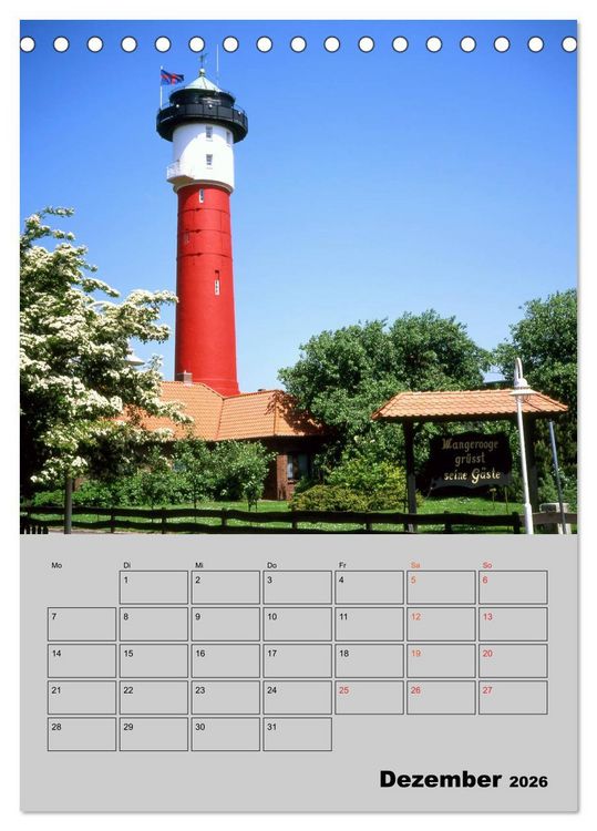 Produktbild: Attraktive Leuchtt&uuml;rme (Tischkalender 2026 DIN A5 hoch), CALVENDO Monatskalender