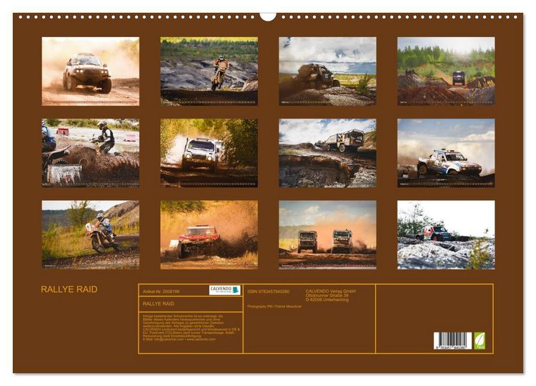 Produktbild: RALLYE RAID (Wandkalender 2026 DIN A2 quer), CALVENDO Monatskalender