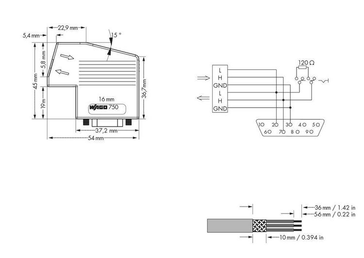 Produktbild: WAGO SPS-Steckverbinder 750-963 1St.