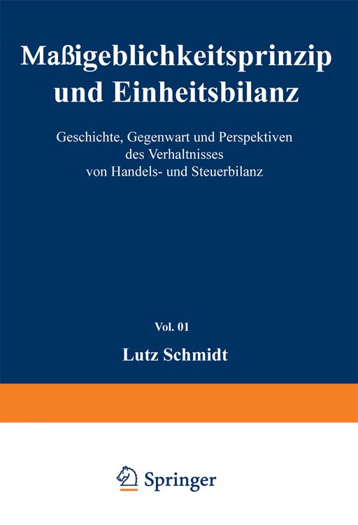 Produktbild: Ma&szlig;geblichkeitsprinzip und Einheitsbilanz