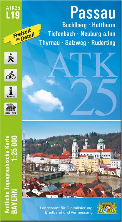 Produktbild: ATK25-L19 Passau (Amtliche Topographische Karte 1:25000)