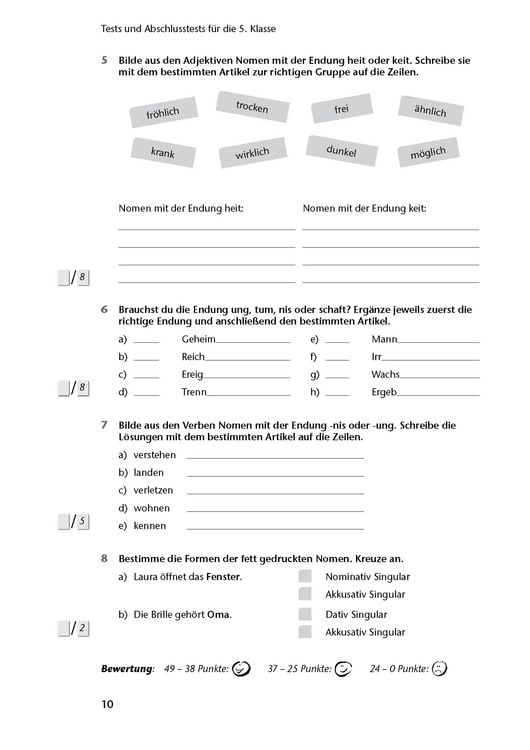 Produktbild: Fit in Test und Klassenarbeit &ndash; Deutsch 5./6. Klasse Gymnasium