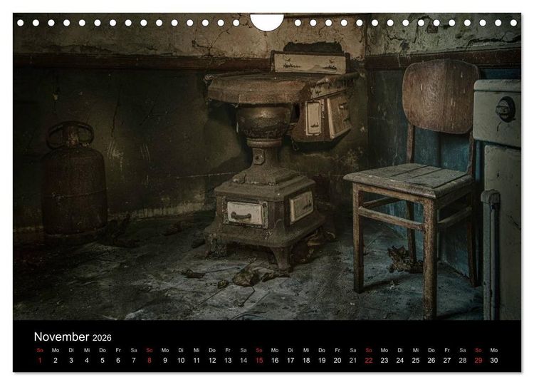 Produktbild: Geheimnisvolle Orte - Lost Places (Wandkalender 2026 DIN A4 quer), CALVENDO Monatskalender
